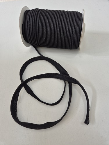 Paspelband 3mm schwarz - Baumwolle